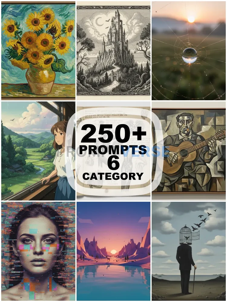 250+ AI Art Style Prompts | Midjourney, DALL-E 3, Gemini | Anime, Photography, Painting & Abstract Styles | Master Any Artistic Look